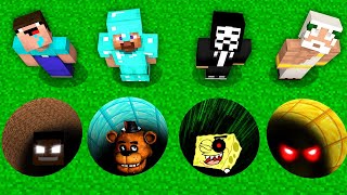 Minecraft Battle: NOOB vs PRO vs HACKER vs GOD: SCARY PIT CHALLENGE HORROR Minecraft Animation