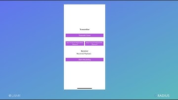 Hello World Radius Code Example - iOS Unidirectional Transmitter and Receiver App