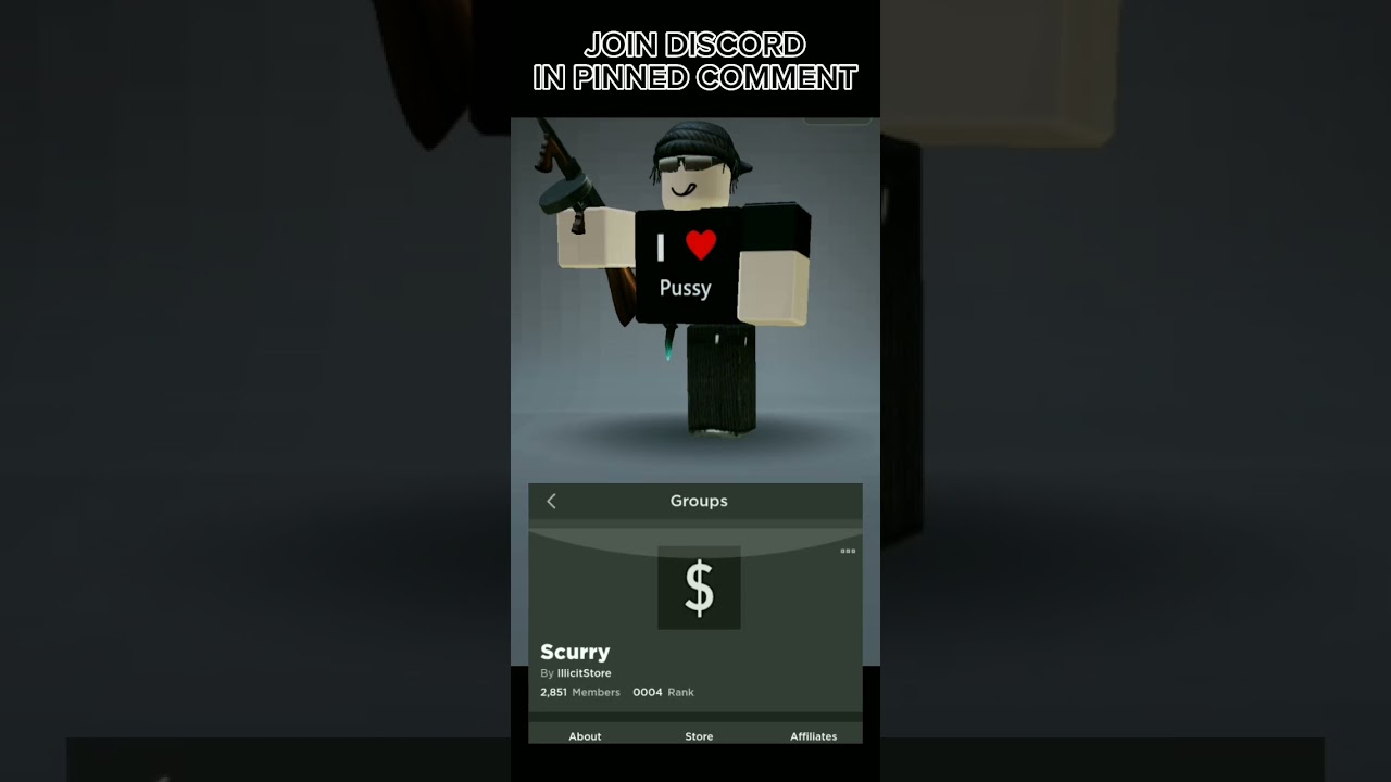 bypassed shirt by CXS clothings by chorriko. Says Pu**y Grabber in game. :  r/RobloxHelp