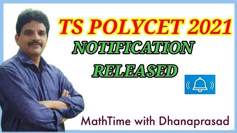 TS POLYCET 2021 NOTIFICATION RELEASED | Telangana Polycet-2021 |