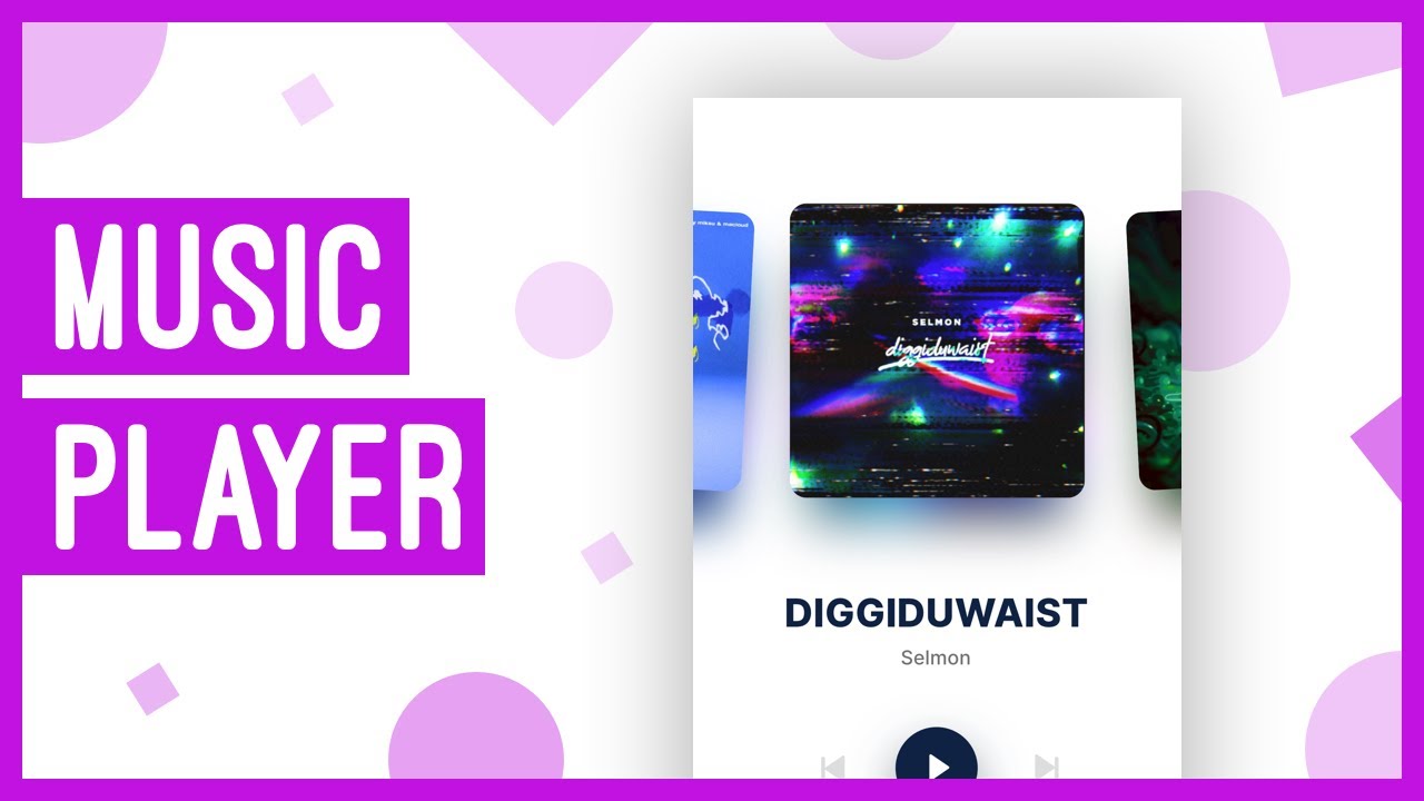 How to Build a Music Player with HTML and CSS | Anime.js Web ...