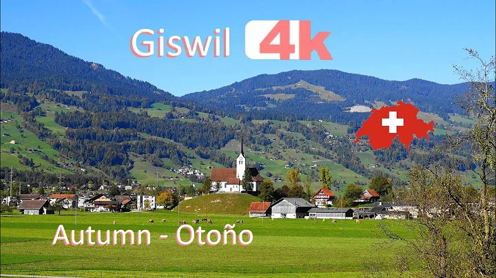 SWITZERLAND - GISWIL - PART 2 - LUNGERN - Walking Tour beautiful villages - hermosos pueblos - 4k