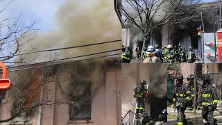 **MAYDAY & EARLY ARRIVAL!** FDNY Brooklyn 5th Alarm/10-66 Box 0270 Fire in a Church.