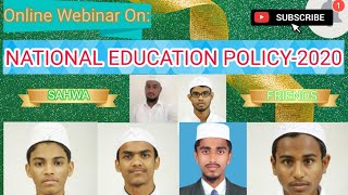 ? ONLINE WEBINAR ON NATIONAL EDUCATION POLICY 2020 | SAHWA FRIENDS ?