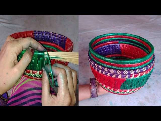 मोना मुनिया चपुरी की न्यू डिजाइन|Best mona design|moonj craft|Hand  craft|पथियाँ दौरी की न्यू डिजाइन - YouTube