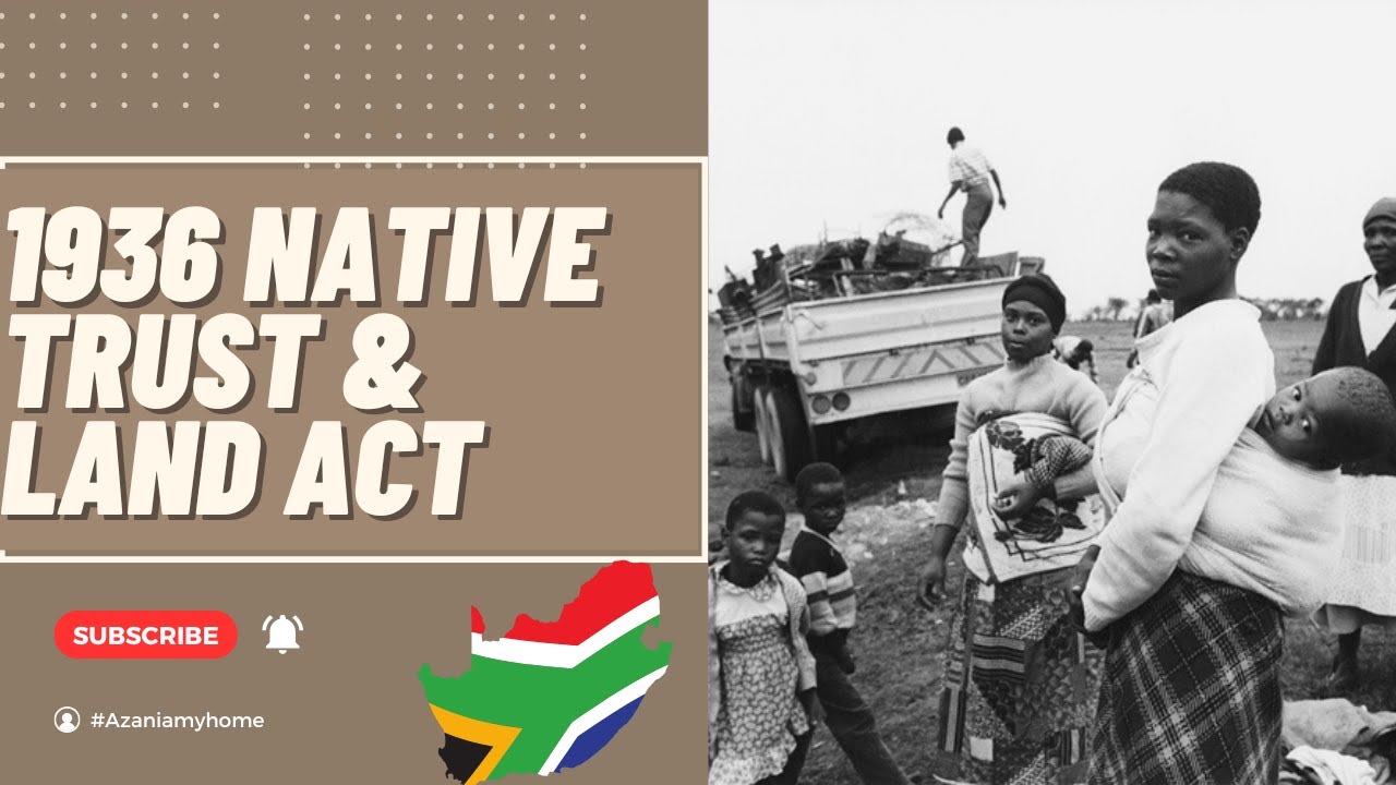The 1936 Land Act That Ruined An Entire Nation YouTube
