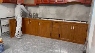 Process Install Kitchen Table Granite Large Format On Stainless Steel Frame You Should Know