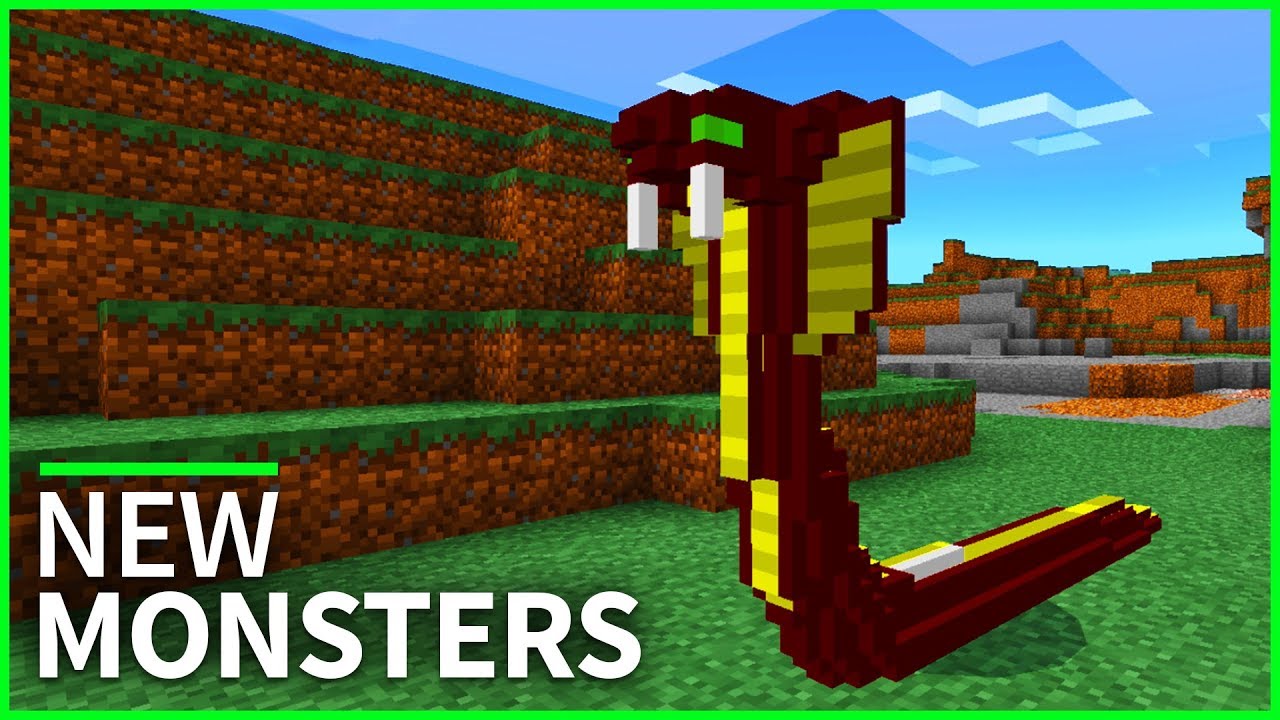 Minecraft PE Addons - NEW MONSTERS AND MOBS! Update 