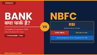 Bank aur NBFC mein kya farq hai? | RBI Regulation, Deposits, Insurance | Hindi