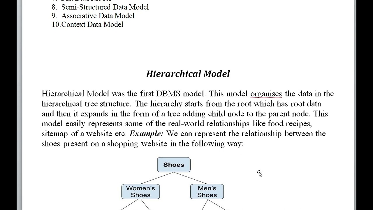 Data Model in DBMS (Database Management System) YouTube