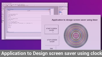 Application to design screen saver using clock | Visual Basic