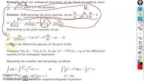 BSCCSE201 BSCECE201 Module IV Orthogonal Trajectories Lecture No 2
