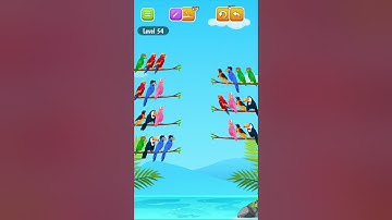 bird sort color puzzle game level 54