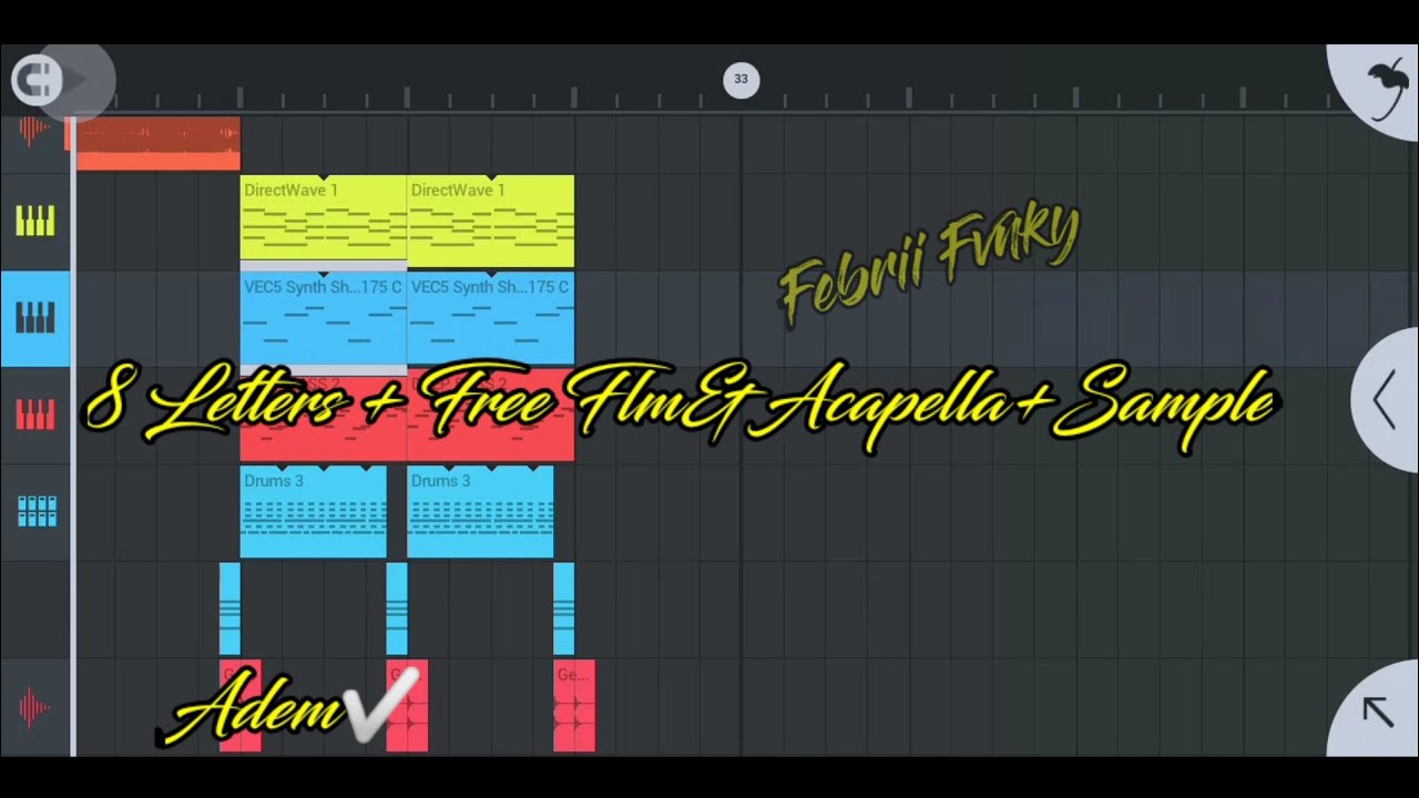 8 Letters Simple Funky + Free FLM + Free Acapella - YouTube