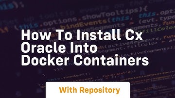 How to install cx oracle into docker containers