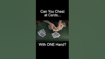 Thumbnail of Can The Best in The World Still Cheat at Cards... With ONE Hand? #poker #cards #cardtrick #shuffle