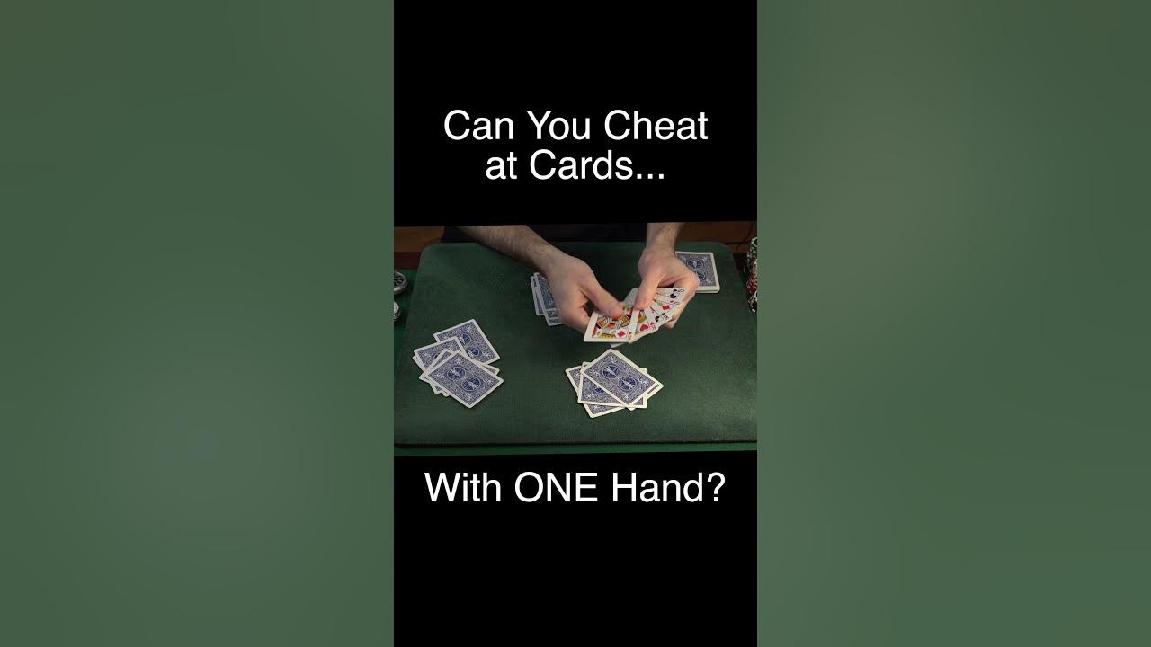 Can The Best in The World Still Cheat at Cards... With ONE Hand? #poker #cards #cardtrick #shuffle