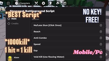 *NEW working*🦀Roblox Script tsbg | one hit kill | No Stun | Anti combo | speed | No Key! Mobile/Pc💪