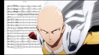 Video thumbnail of "원펀맨 메인테마 : 정의 집행 Full Orchestra 버전 편곡 One Punch Man OST Seigi Shikkou Orchestra Version 1811112"