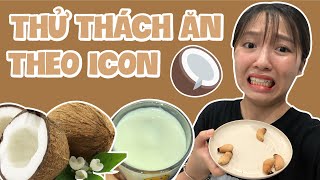 Thử Thách Ăn Theo Icon Trái Dừa | Pít Ham Ăn | #Shorts