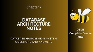 Database Architecture Notes Questions Answers PDF | Architecture Class 9–12 Notes | Ch 7 Q&A | App