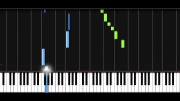 Bach Air on the G String EASY Piano Tutorial (Synthesia)