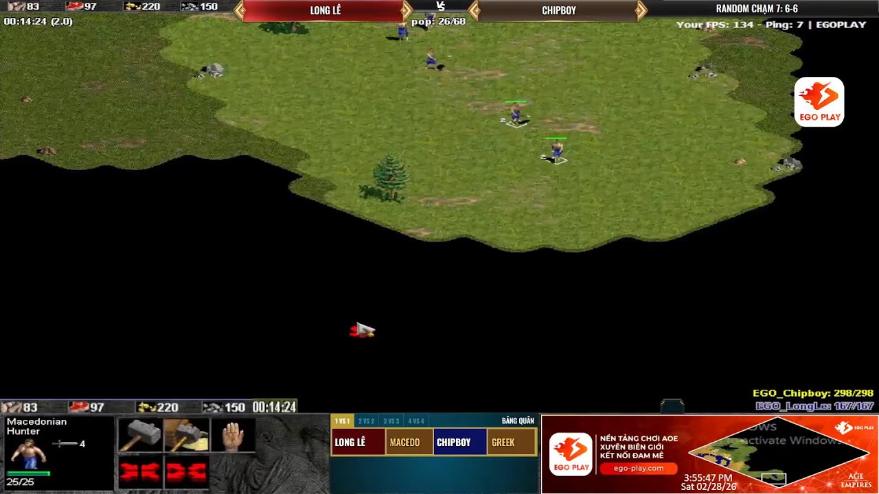 Trực Tiếp | Solo Random | Long Lê vs Chipboy