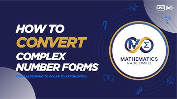 How to CONVERT between Complex Number forms | Module Three