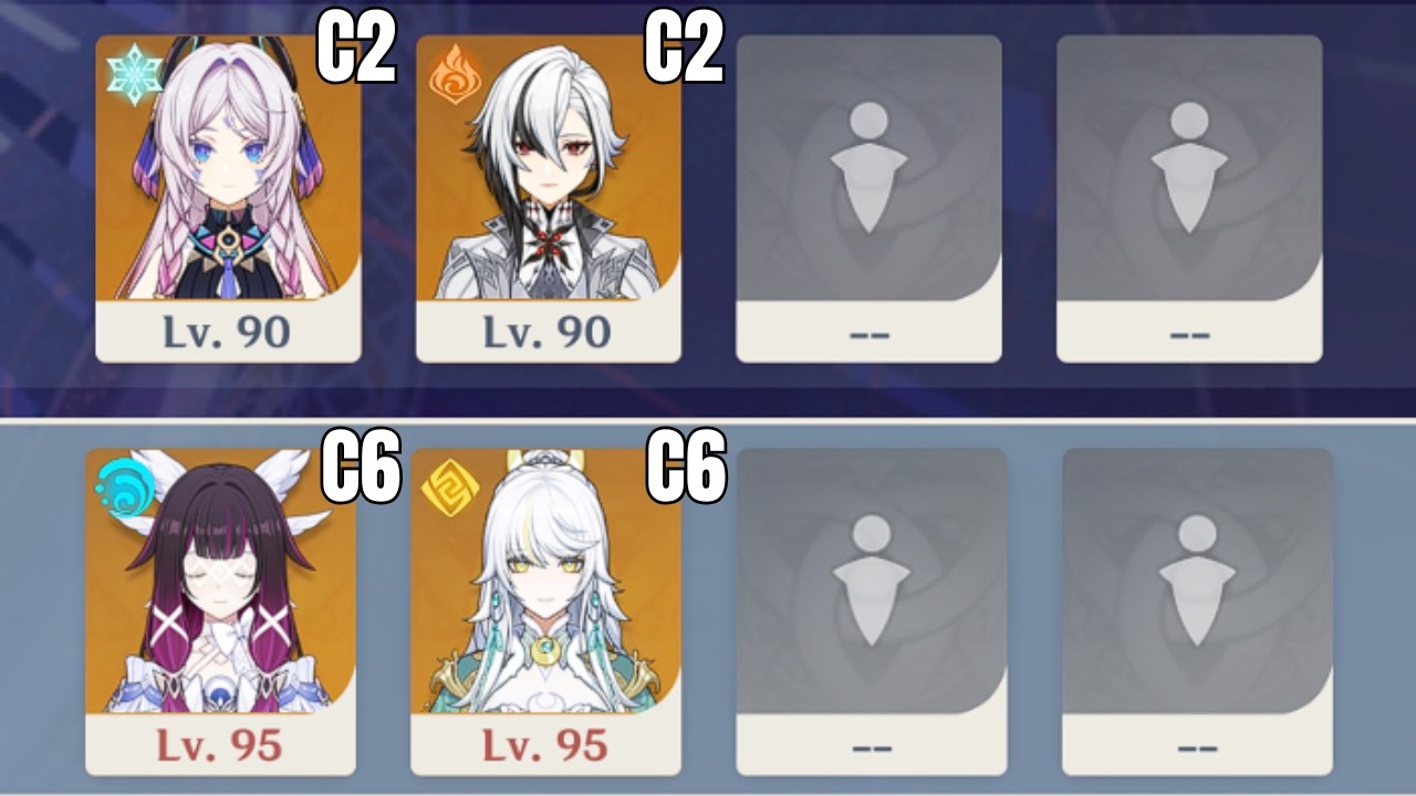 Arlecchino & Zibai Duo Spiral Abyss Luna V/6.4