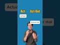Domina el Phrasal Verb Act out  #ingles #inglesencasa #english #aprenderingles
