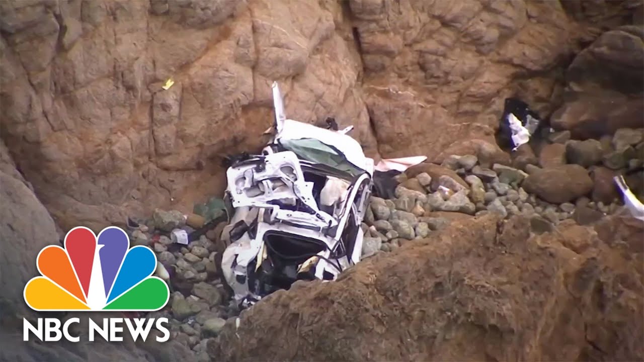 Man intentionally drove Tesla off cliff with family inside, wife says