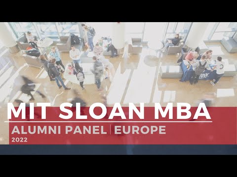 MIT Sloan: MBA Alumni Panel - Europe | 2022