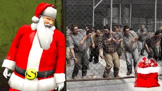 PLAYING As SANTA in A ZOMBIE Outbreak! (GTA 5)