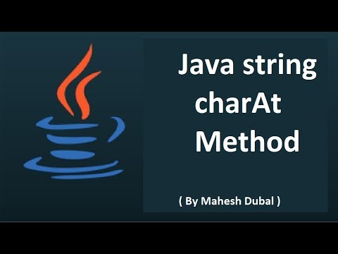 Java string charAt method