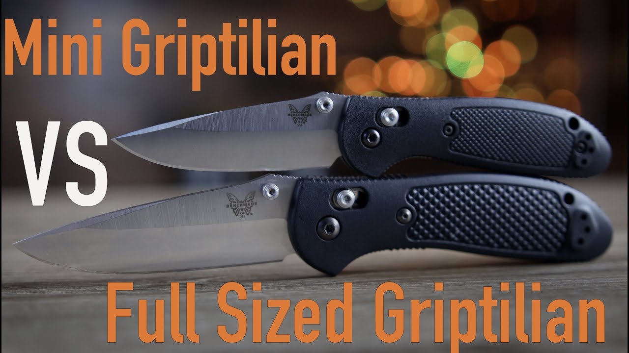Benchmade Mini Griptilian Vs Full Sized Griptilian Youtube