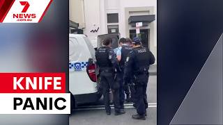 Woman tasered and arrested in Newtown over knife panic on King St | 7NEWS Woman tasered and arrested in Newtown over knife panic on King St | 7NEWS