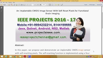 An Implantable CMOS Image Sensor With Self Reset Pixels for Functional Brain Imaging