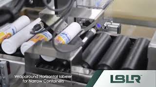 LBLR Wraparound horizontal labeler for narrow containers labeling machine