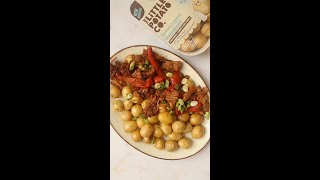 Slow Cooked Pork in Smoky Tomato Sauce with Ranch Little Potatoes