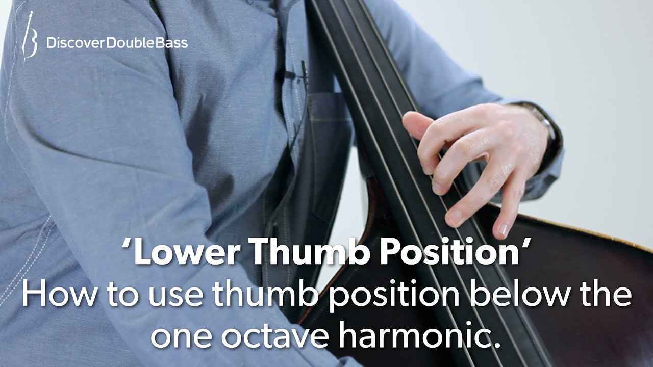 Thumb Position Below the 1 Octave Harmonic Lesson for Double Bass