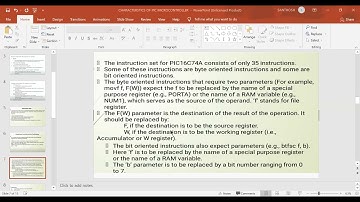 JNTUK R16 III II MPMC HARACTERSTICS AND INSTRUCTION SET PART 2