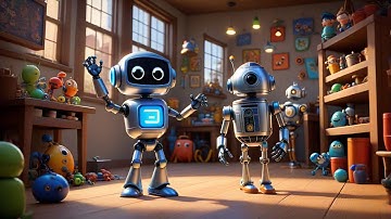 Ricky Robot Counts Robots | Counting Song for Kids | Nursery Rhymes and Educational Baby Songs