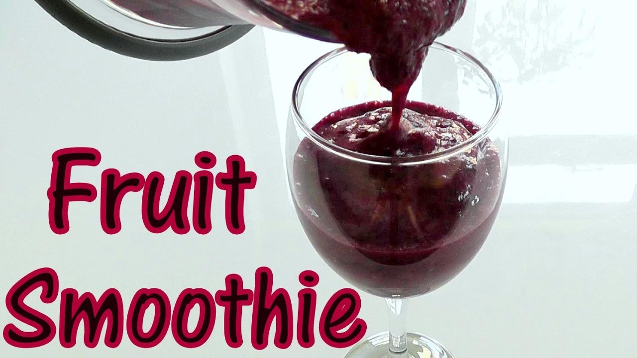 Healthy delicious jamun fruit smoothie