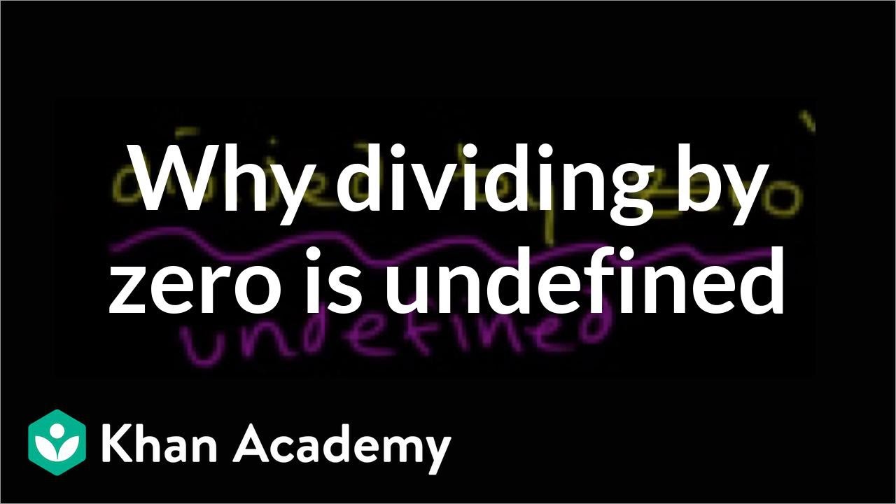 Why dividing by zero is undefined | Functions and their graphs | Algebra II | Khan Academy