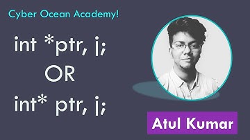 Different  way  of Declaration of pointer variables in C | Cyber Ocean Academy!