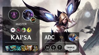 Kai'Sa ADC vs Ezreal - KR Master Patch 11.22