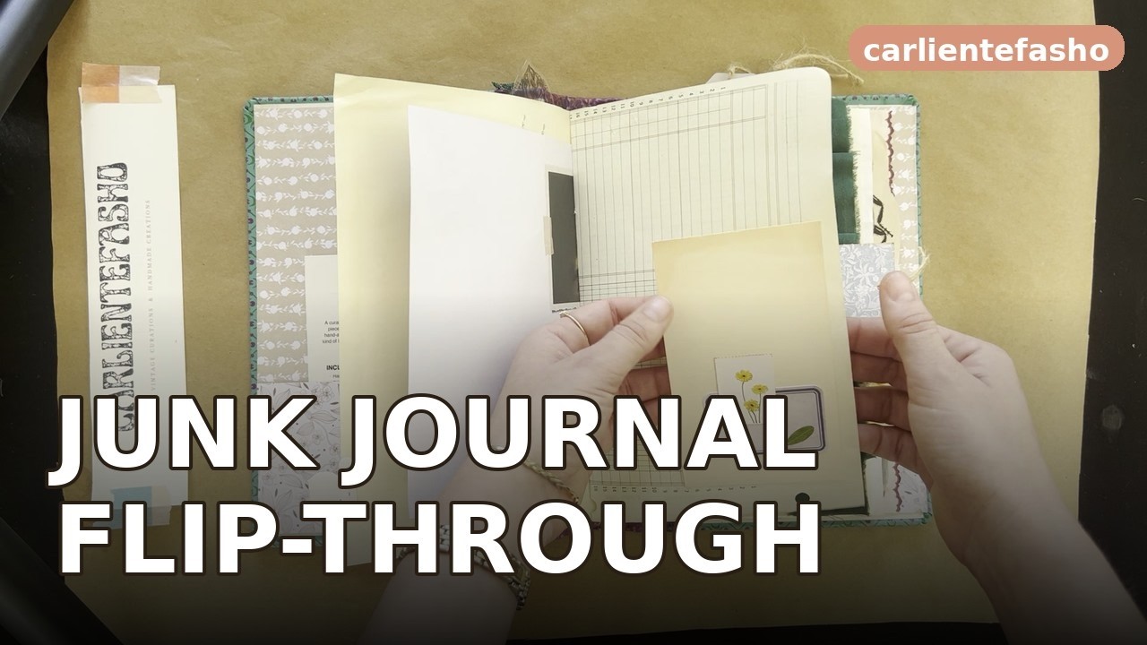 Junk Journal Flip-Through 🌿 Handmade Vintage Junk Journal - YouTube