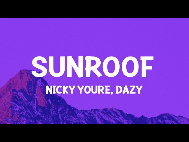 Nicky Youre, dazy - Sunroof (Lyrics) class=