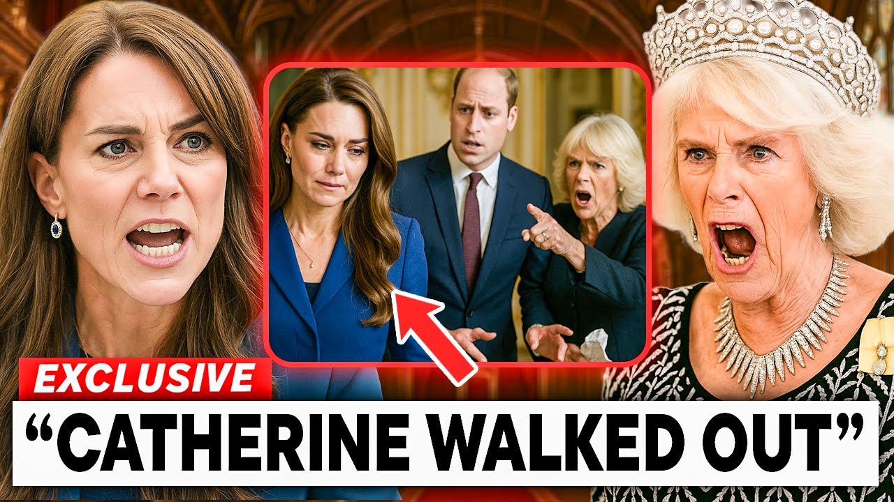 "She Walked Out" — Catherine Leaves Palace After Camilla’s Shocking