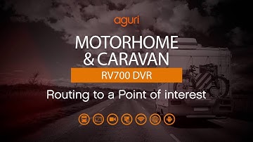 How to calculate a route to a Specialist POI using Aguri Motorhome & Caravan RV520, RV700 & RV720